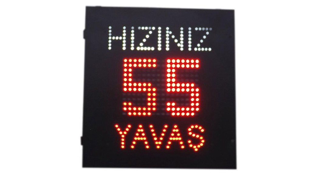 80 x 85 cm Şehir İçi Radarlı Hız Uyarı Sistemi