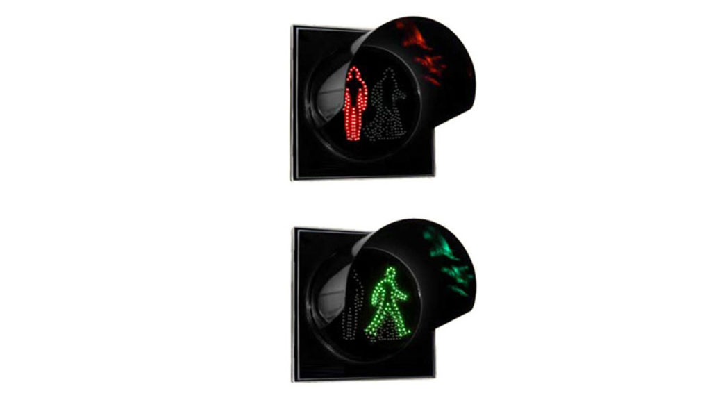 200 mm Animated Pedestrian Signal Head with LEDs