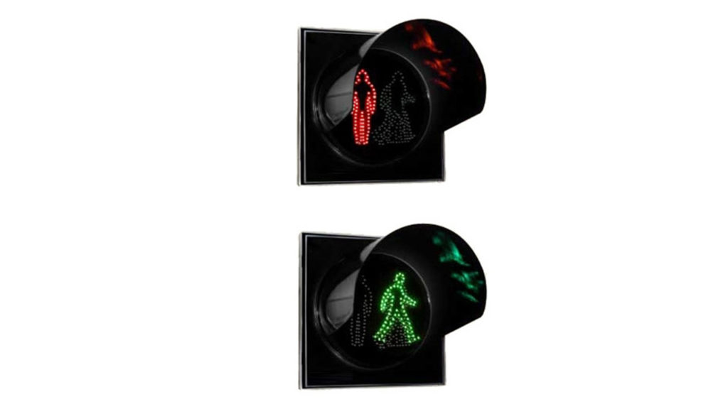 300 mm Animated Pedestrian Signal Head with LEDs
