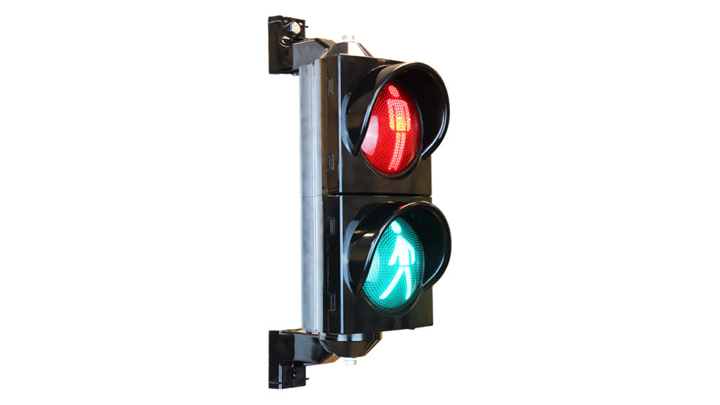 100 mm Pedestrian Signal Head with Power LEDs