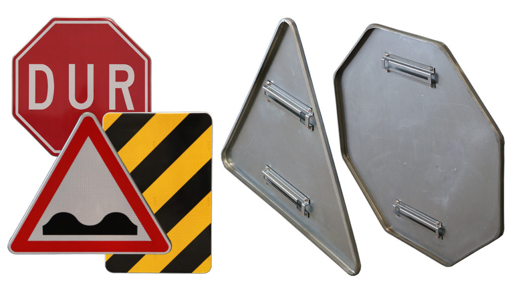 Bended Folded Traffic Signs